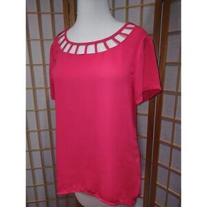 Lily White Med Cutout Blouse